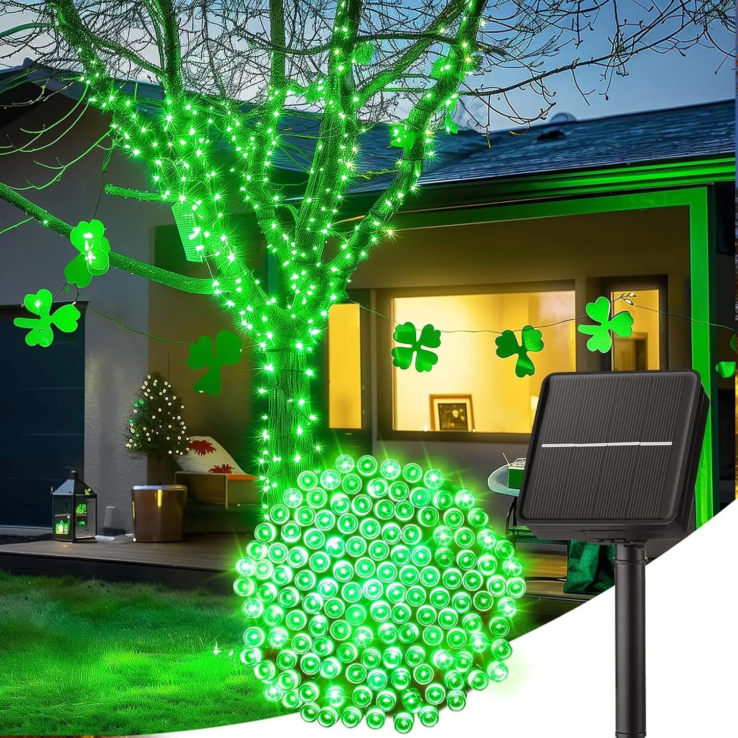 100LED Solar String Lights Outdoor Waterproof Fairy Lights String 8 Mode for Home Gardens Wedding Party Xmas Outdoor Tree Decor