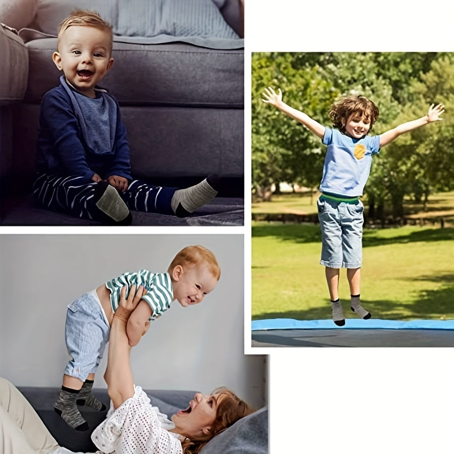 12 Pair Of Boy's Mid Crew Sport Socks, Sweat-absorbing Comfy Breathable Socks For Boy's Basketball Training, Running Outdoor Activitiess